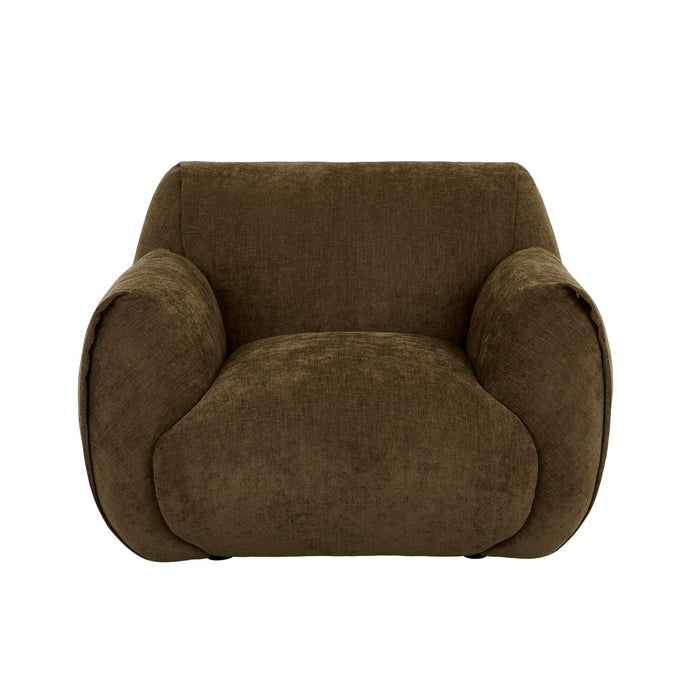 Hugo Rue 1 Seater Sofa - Poker Chestnut, studio shot on a white background
