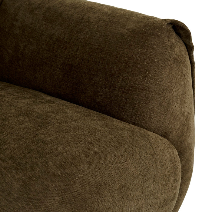 Hugo Rue 1 Seater Sofa - Poker Chestnut, close-up detail