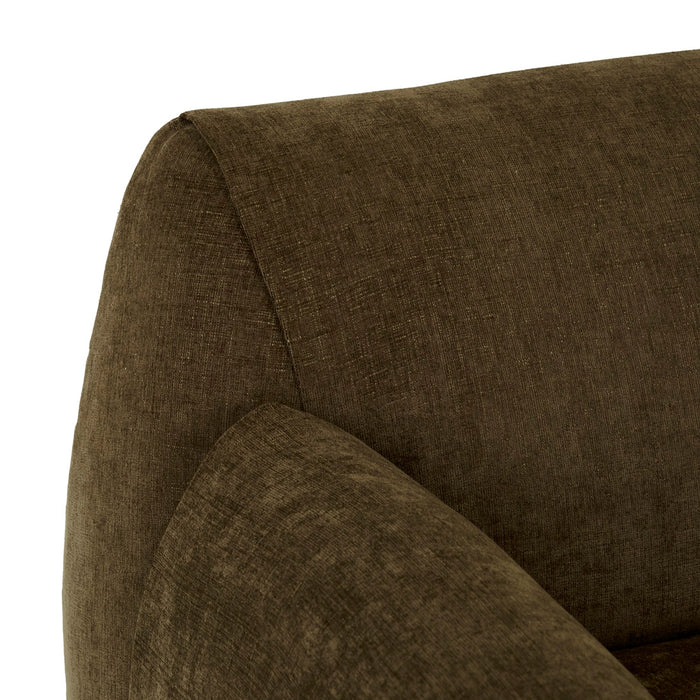 Hugo Rue 4 Seater Sofa - Poker Chestnut, close-up detail