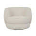 Hugo Vera Swivel 1 Seater Sofa - Oat Boucle, studio shot on a white background