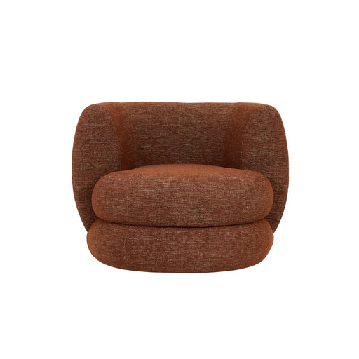 Hugo Vera Swivel 1 Seater Sofa - Rosewood, studio shot on a white background