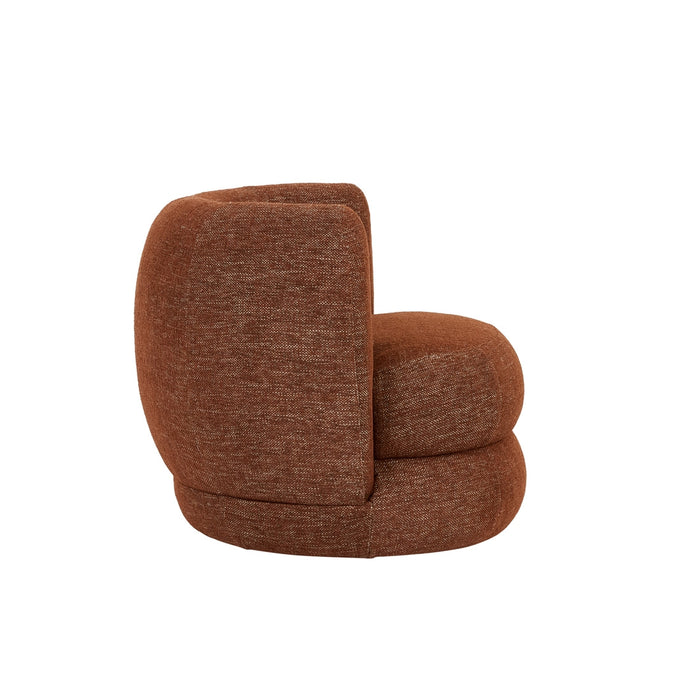 Hugo Vera Swivel 1 Seater Sofa - Rosewood, studio shot on a white background