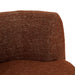Hugo Vera Swivel 1 Seater Sofa - Rosewood, close-up detail
