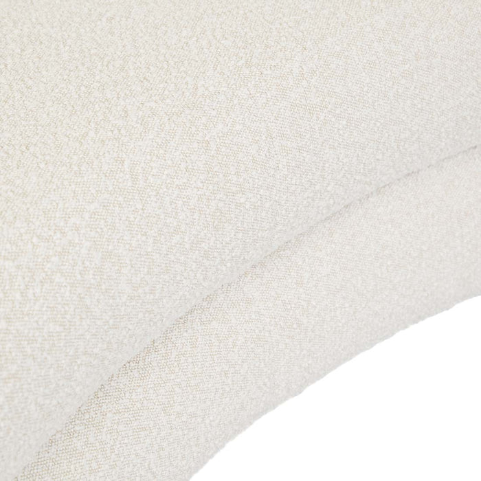 Hugo Vera 4 Seater Sofa - Oat Boucle, close-up detail