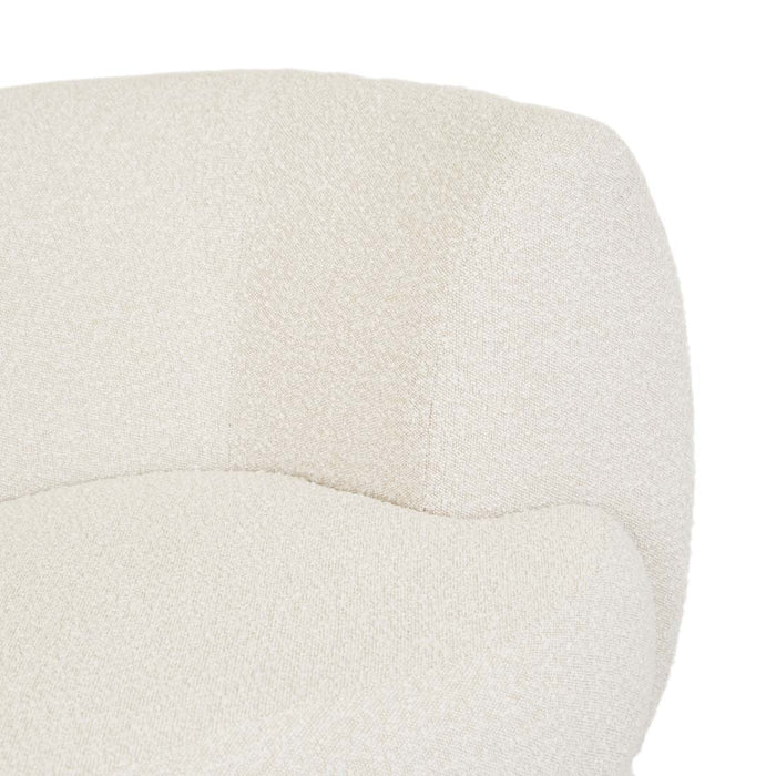 Hugo Vera 4 Seater Sofa - Oat Boucle, close-up detail