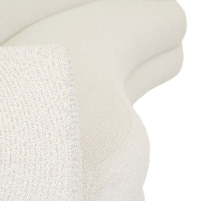 Hugo Vera 4 Seater Sofa - Oat Boucle, close-up detail