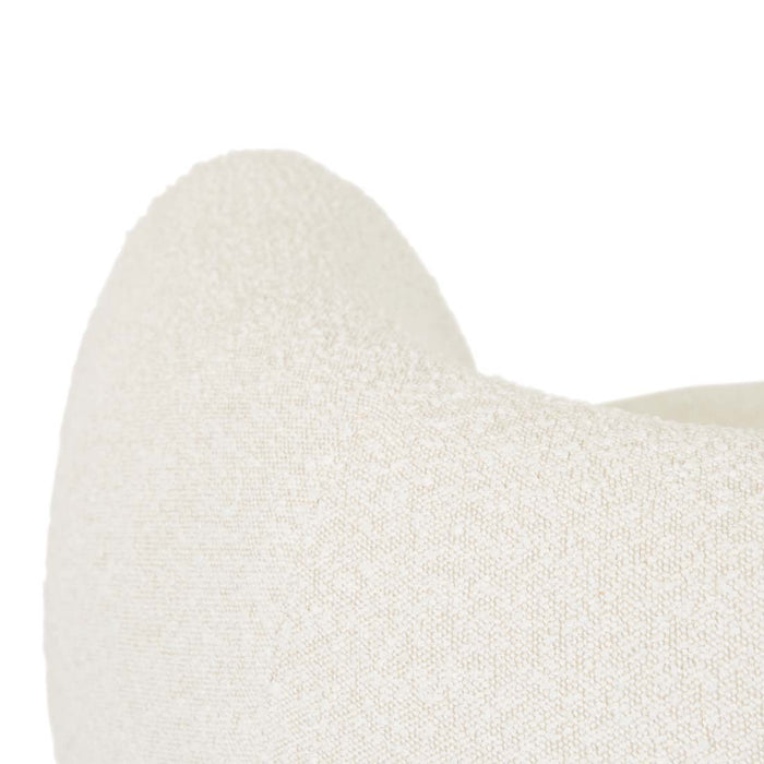 Hugo Vera 4 Seater Sofa - Oat Boucle, close-up detail