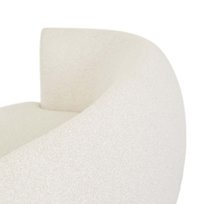 Hugo Vera 4 Seater Sofa - Oat Boucle, close-up detail