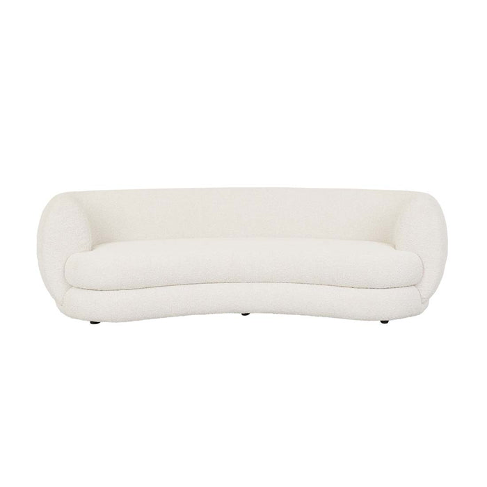 Hugo Vera 4 Seater Sofa - Oat Boucle, studio shot on a white background