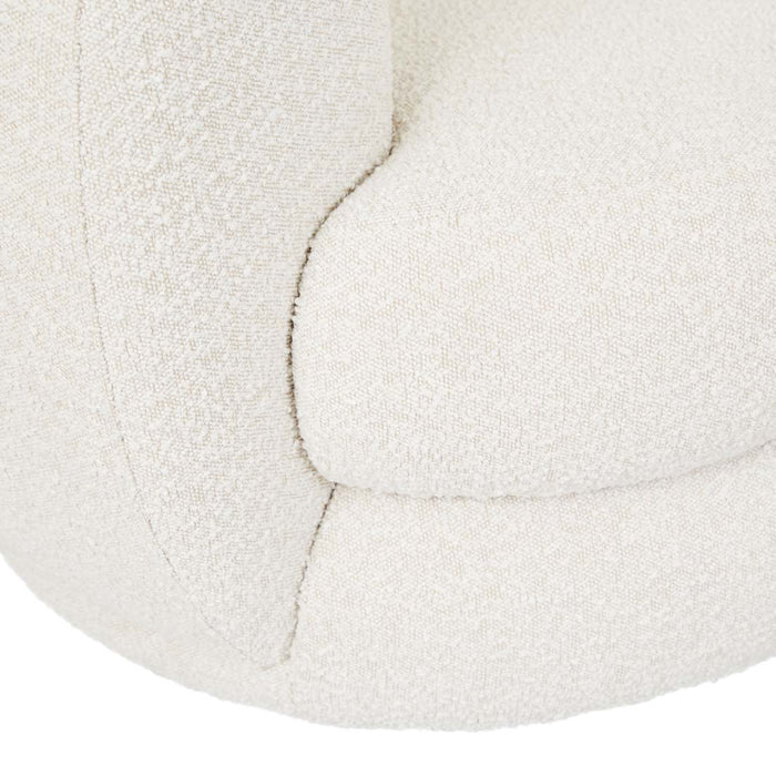 Hugo Vera 4 Seater Sofa - Oat Boucle, close-up detail