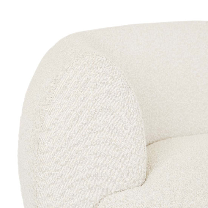 Hugo Vera 4 Seater Sofa - Oat Boucle, close-up detail