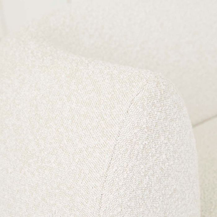 Hugo Vera 4 Seater Sofa - Oat Boucle, close-up detail