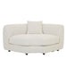 Madrid Curve Corner Sofa - Grey Speckle Boucle