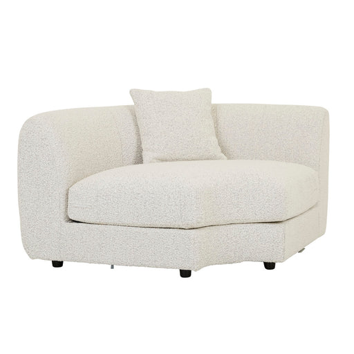 Madrid Curve Corner Sofa - Grey Speckle Boucle