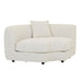 Madrid Curve Corner Sofa - Grey Speckle Boucle
