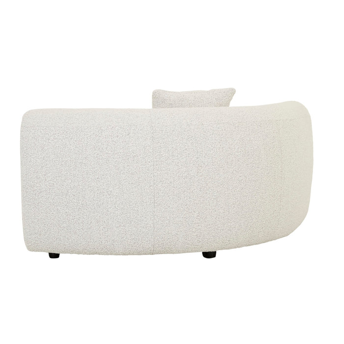 Madrid Curve Corner Sofa - Grey Speckle Boucle