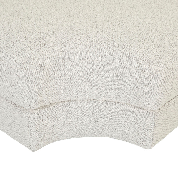 Madrid Curve Corner Sofa - Grey Speckle Boucle