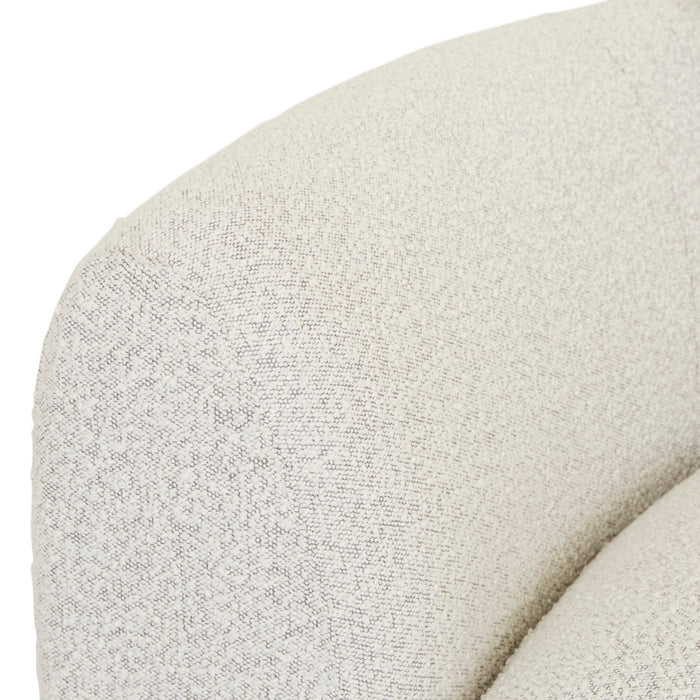 Madrid Curve Corner Sofa - Grey Speckle Boucle