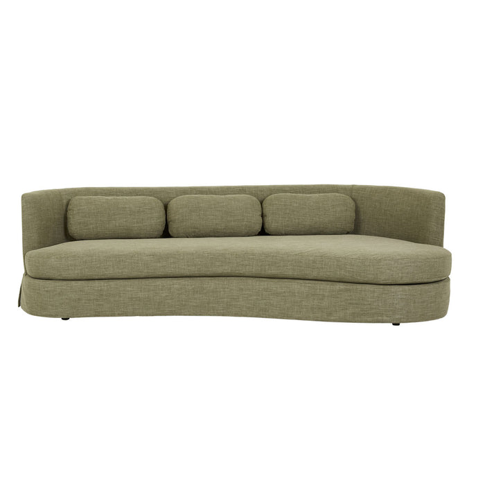 Sidney Bay 3 Seater Sofa - Eames Olive, studio shot on a white background