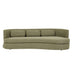 Sidney Bay 3 Seater Sofa - Eames Olive, studio shot on a white background
