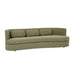 Sidney Bay 3 Seater Sofa - Eames Olive, studio shot on a white background