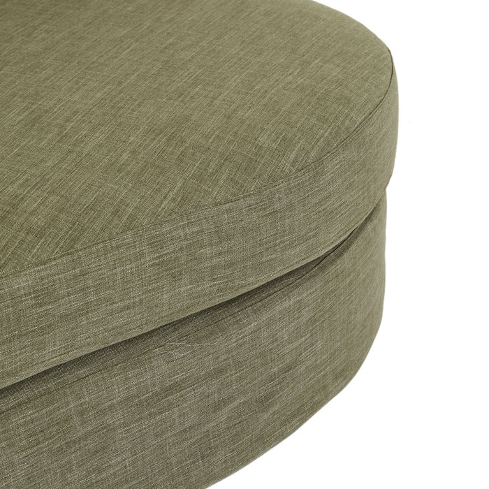 Sidney Bay 3 Seater Sofa - Eames Olive, close-up detail