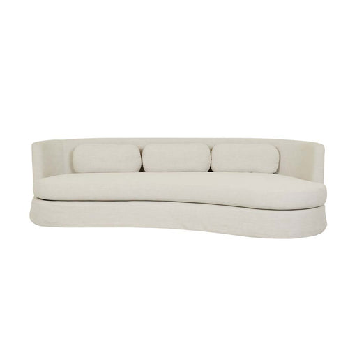 Sidney Bay 3 Seater Sofa - Eames Parchment, studio shot on a white background