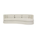 Sidney Bay 3 Seater Sofa - Eames Parchment, studio shot on a white background