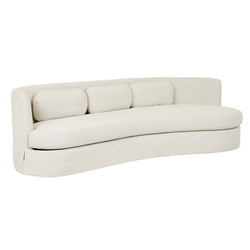 Sidney Bay 3 Seater Sofa - Eames Parchment, studio shot on a white background