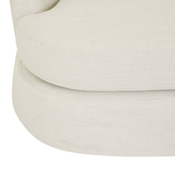 Sidney Bay 3 Seater Sofa - Eames Parchment, close-up detail