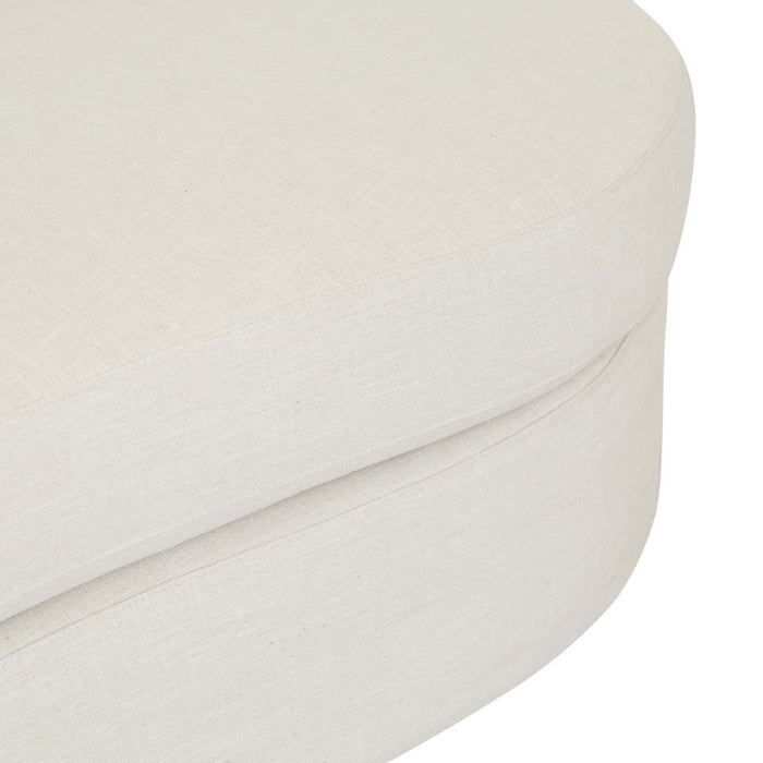 Sidney Bay 3 Seater Sofa - Eames Parchment, close-up detail