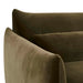 Sidney Peak 1 Seater Sofa - Caper Velvet, close-up detail