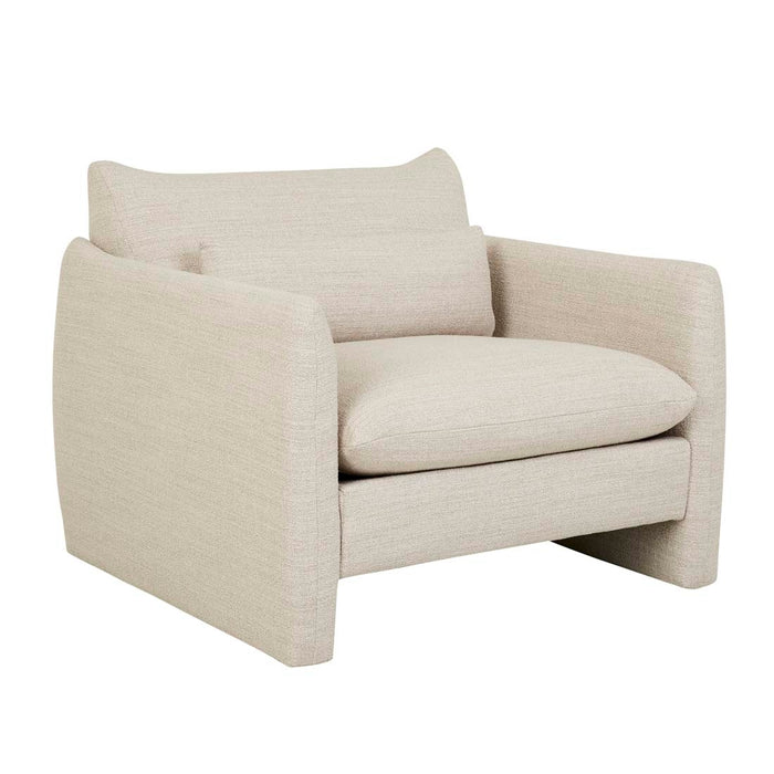 Sidney Peak 1 Seater Sofa - Natural Speckle, studio shot on a white background
