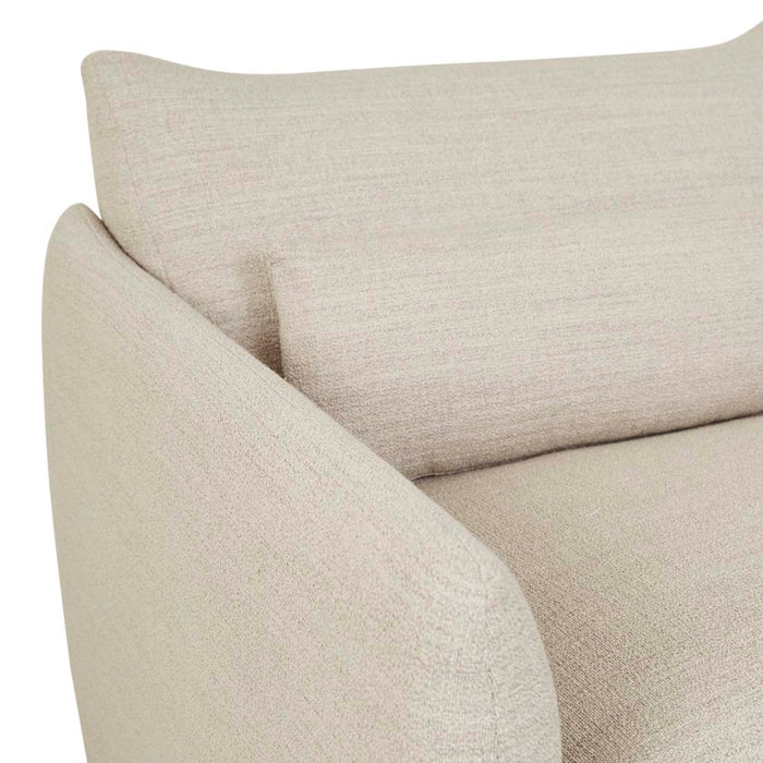Sidney Peak 1 Seater Sofa - Natural Speckle, close-up detail