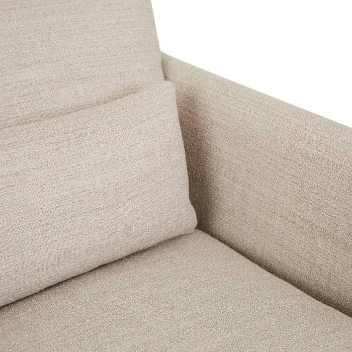 Sidney Peak 1 Seater Sofa - Natural Speckle, close-up detail