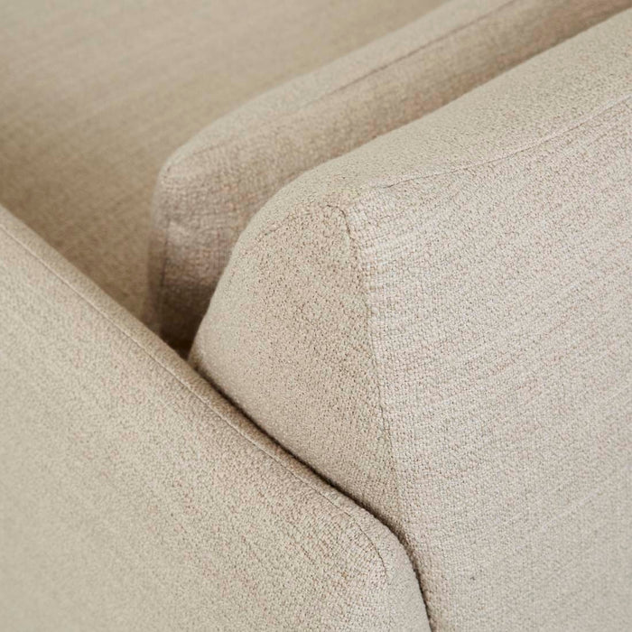 Sidney Peak 1 Seater Sofa - Natural Speckle, close-up detail