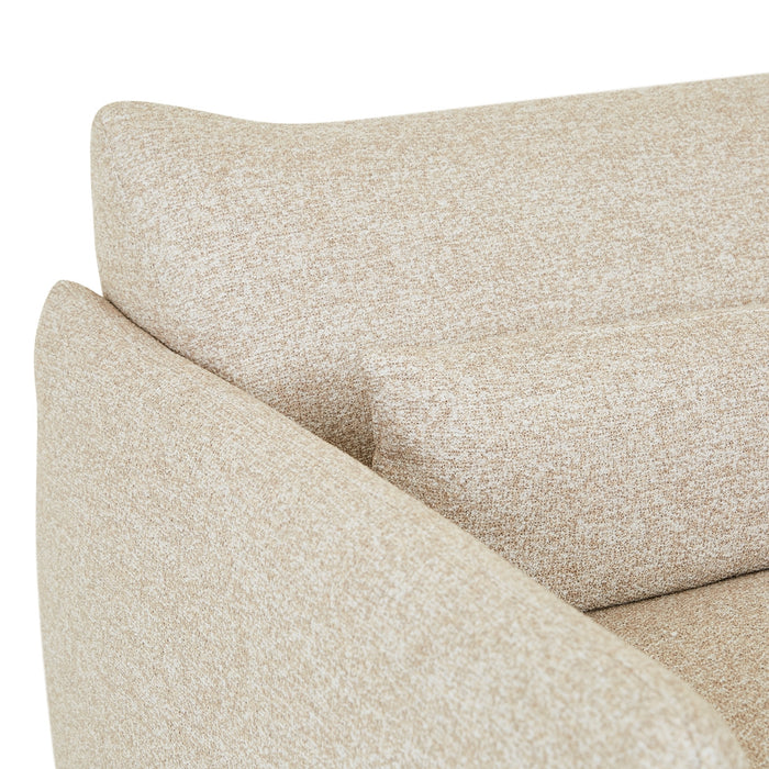 Sidney Peak 1 Seater Sofa - Staunch Almond, close-up detail