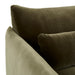 Sidney Peak 2 Seater Sofa - Caper Velvet, close-up detail