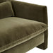 Sidney Peak 2 Seater Sofa - Caper Velvet, close-up detail