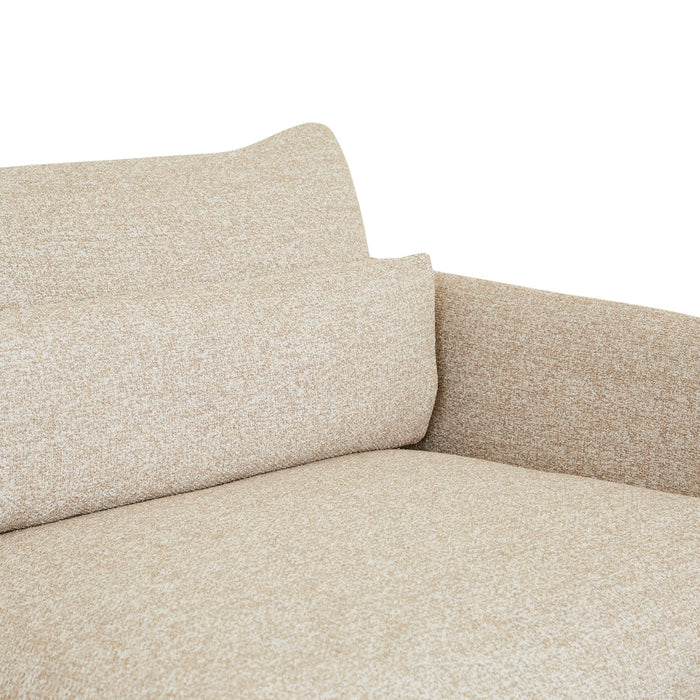 Sidney Peak 2 Seater Sofa - Staunch Almond, close-up detail