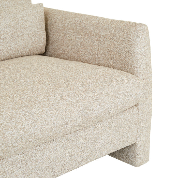 Sidney Peak 2 Seater Sofa - Staunch Almond, close-up detail