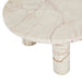Amara Round Leg Oval Coffee Table - Brown Vein Marble