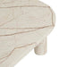 Amara Round Leg Oval Coffee Table - Brown Vein Marble