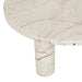 Amara Round Leg Oval Coffee Table - Brown Vein Marble