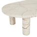 Amara Round Leg Oval Coffee Table - Brown Vein Marble