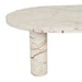 Amara Round Leg Oval Coffee Table - Brown Vein Marble