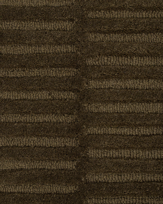 Anni Floor Rug in Mangrove, close-up of the wool pile and texture
