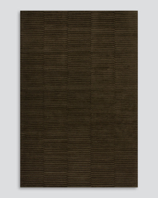Anni Floor Rug in Mangrove, the whole rug shown flat on a plain background