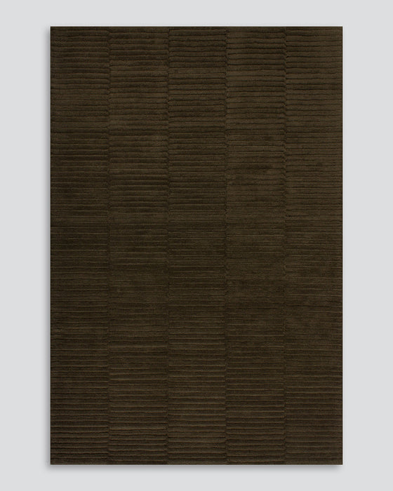 Anni Floor Rug in Mangrove, the whole rug shown flat on a plain background
