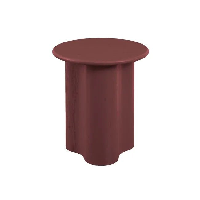Artie Wave Side Table - Merlot